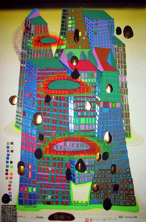 Hundertwasser Good Morning City - series A - Bleeding Town